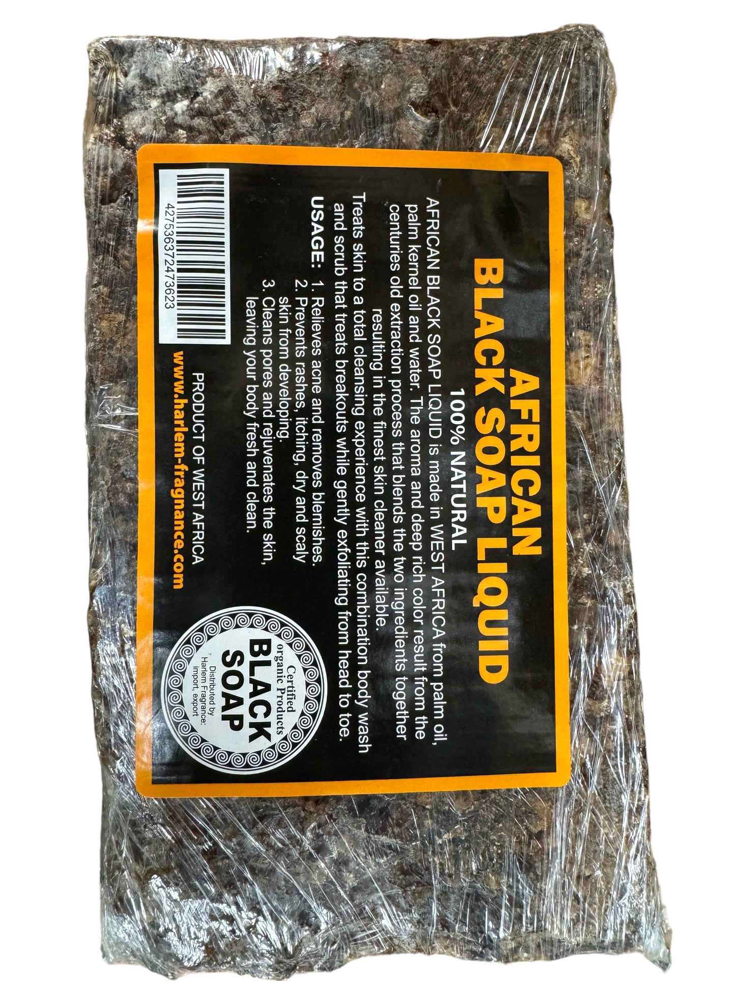 African Black Soap bar - 5lbs image
