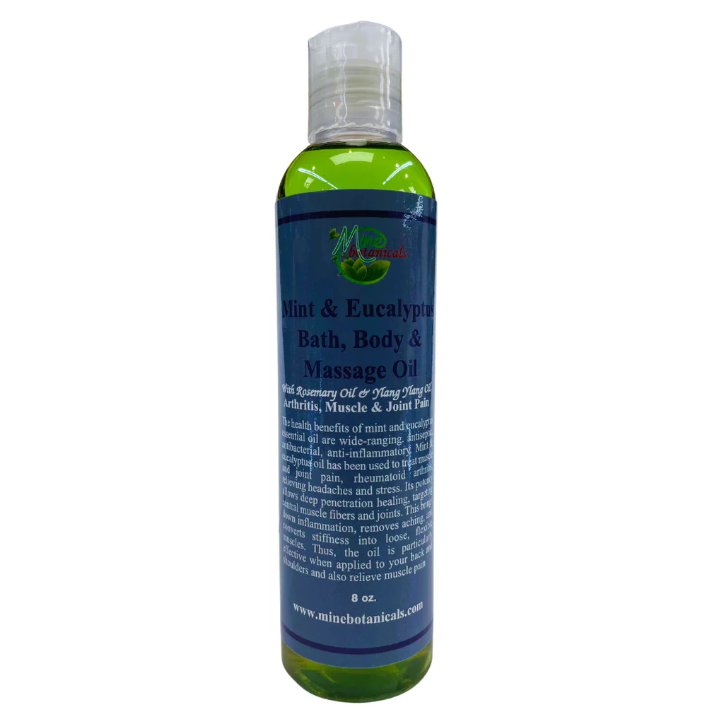 Mint &amp; Eucalyptus Bath,
Body &amp; Massage Oil image 0