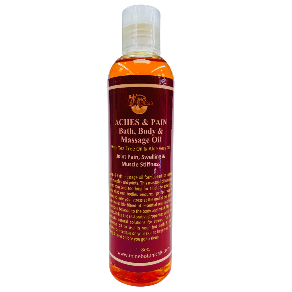 Aches &amp; Pain Bath,
Body &amp; Massage Oil image 0
