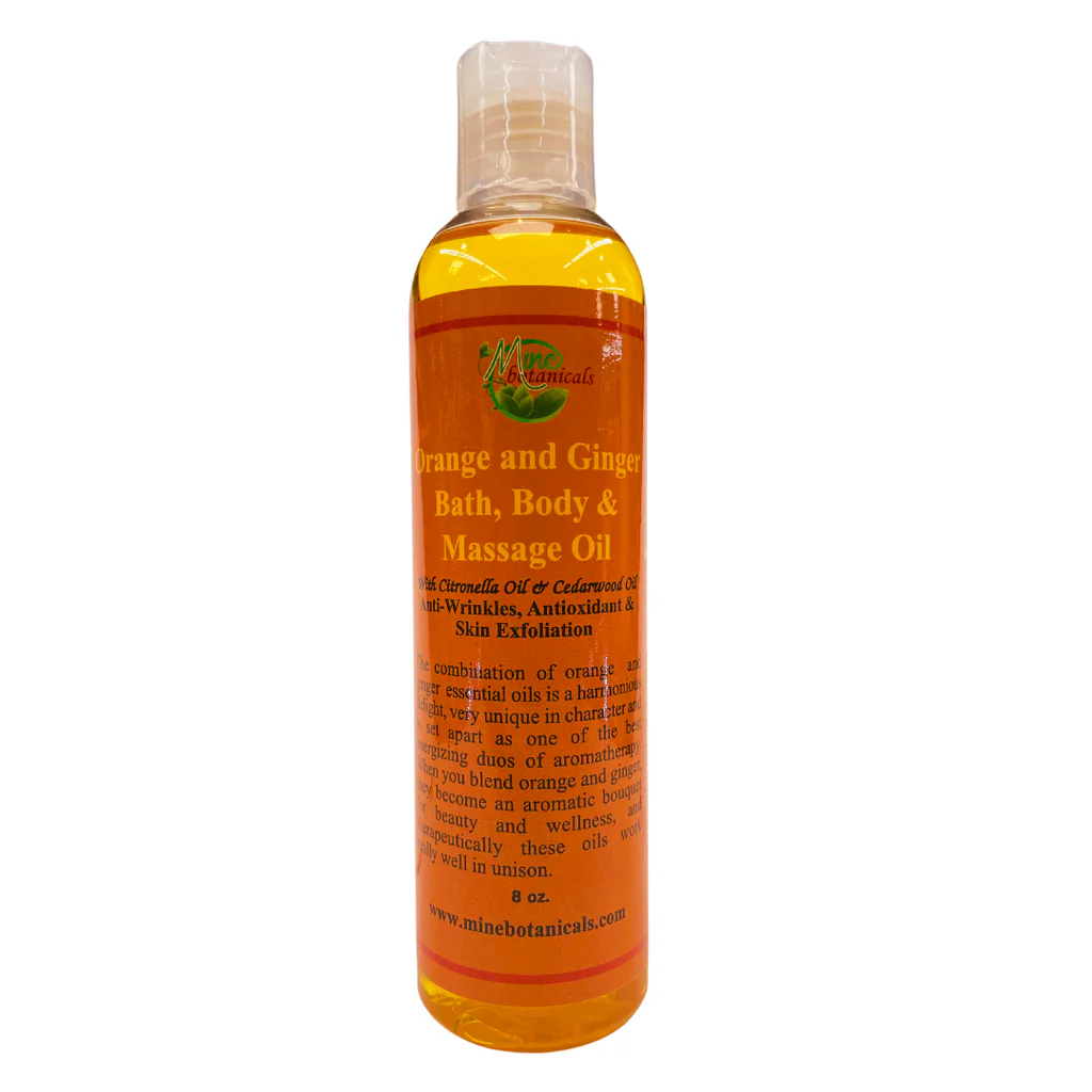 Orange &amp; Ginger Bath,
Body &amp; Massage Oil image 0