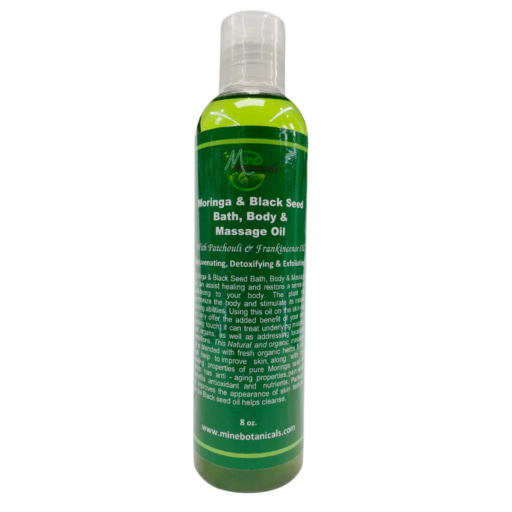 Moringa &amp; Black Seed Bath,
Body &amp; Massage Oil image 0