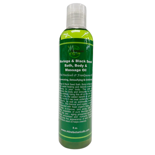 Moringa &amp; Black Seed Bath,
Body &amp; Massage Oil image 0