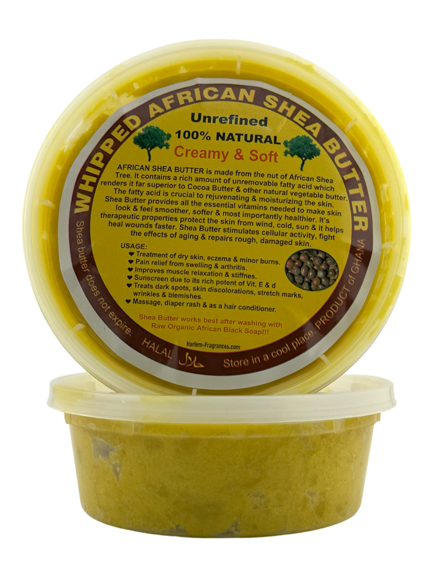 Whipped African Shea butter Yellow 100% Natural