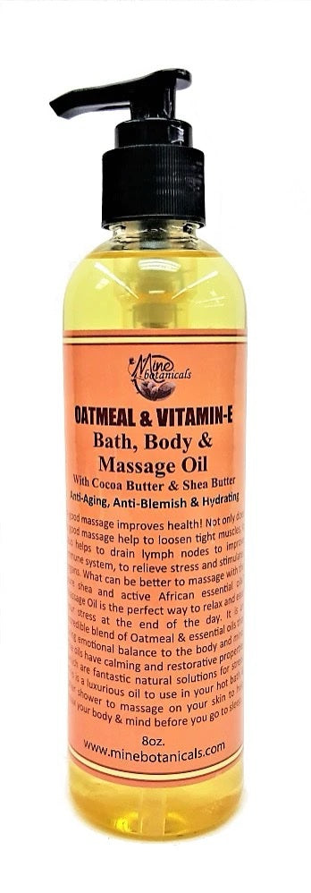 OATMEAL &amp; VITAMIN-E Bath,
Body &amp; Massage Oil image 0