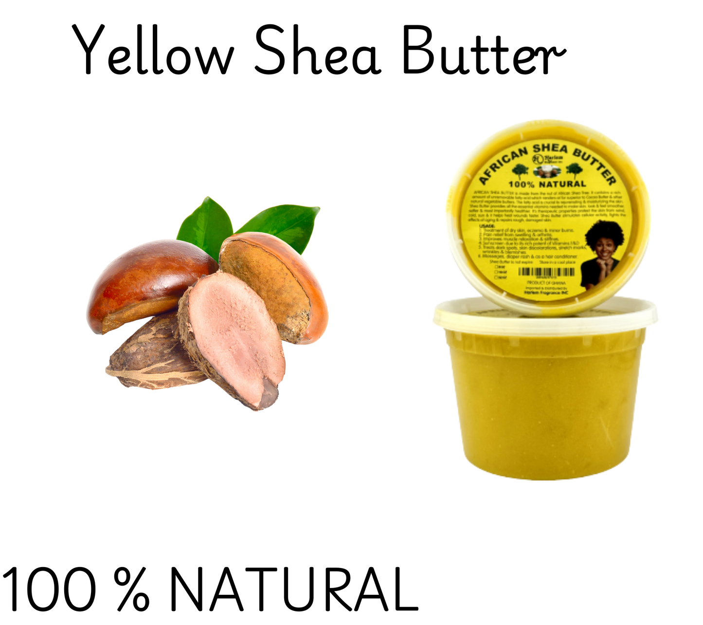 100% Natural Raw African Shea butter Yellow image 2