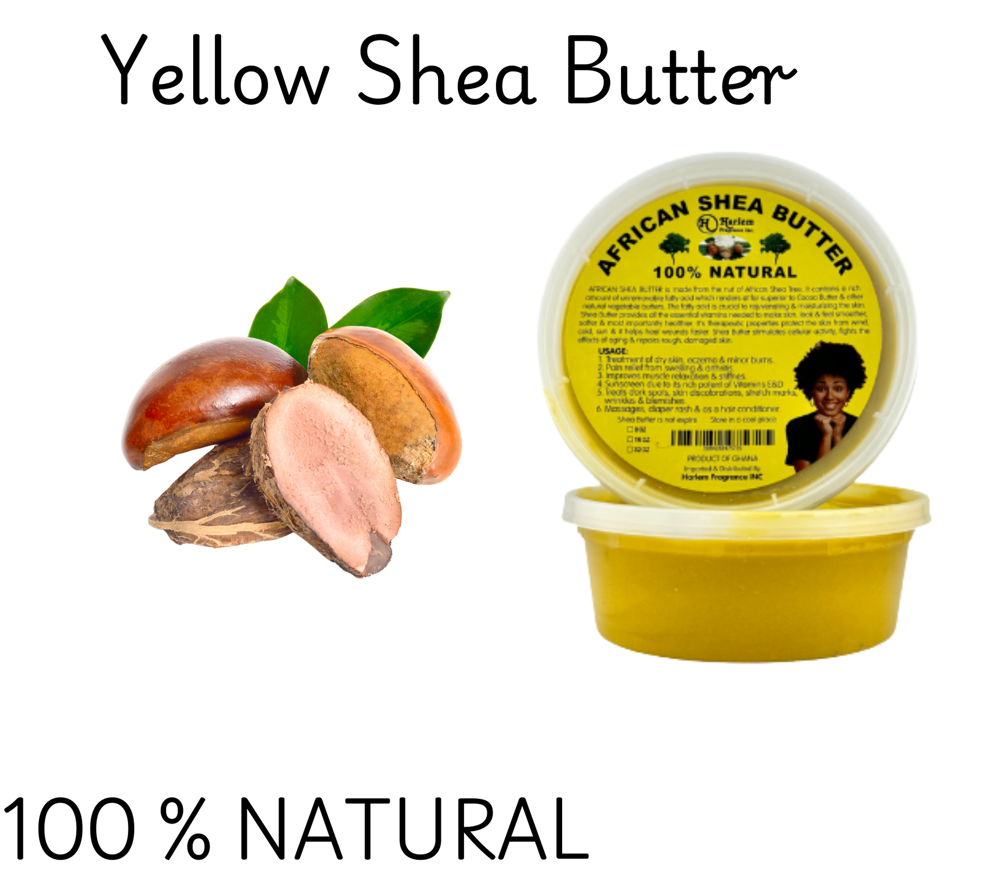 100% Natural Raw African Shea butter Yellow image 3