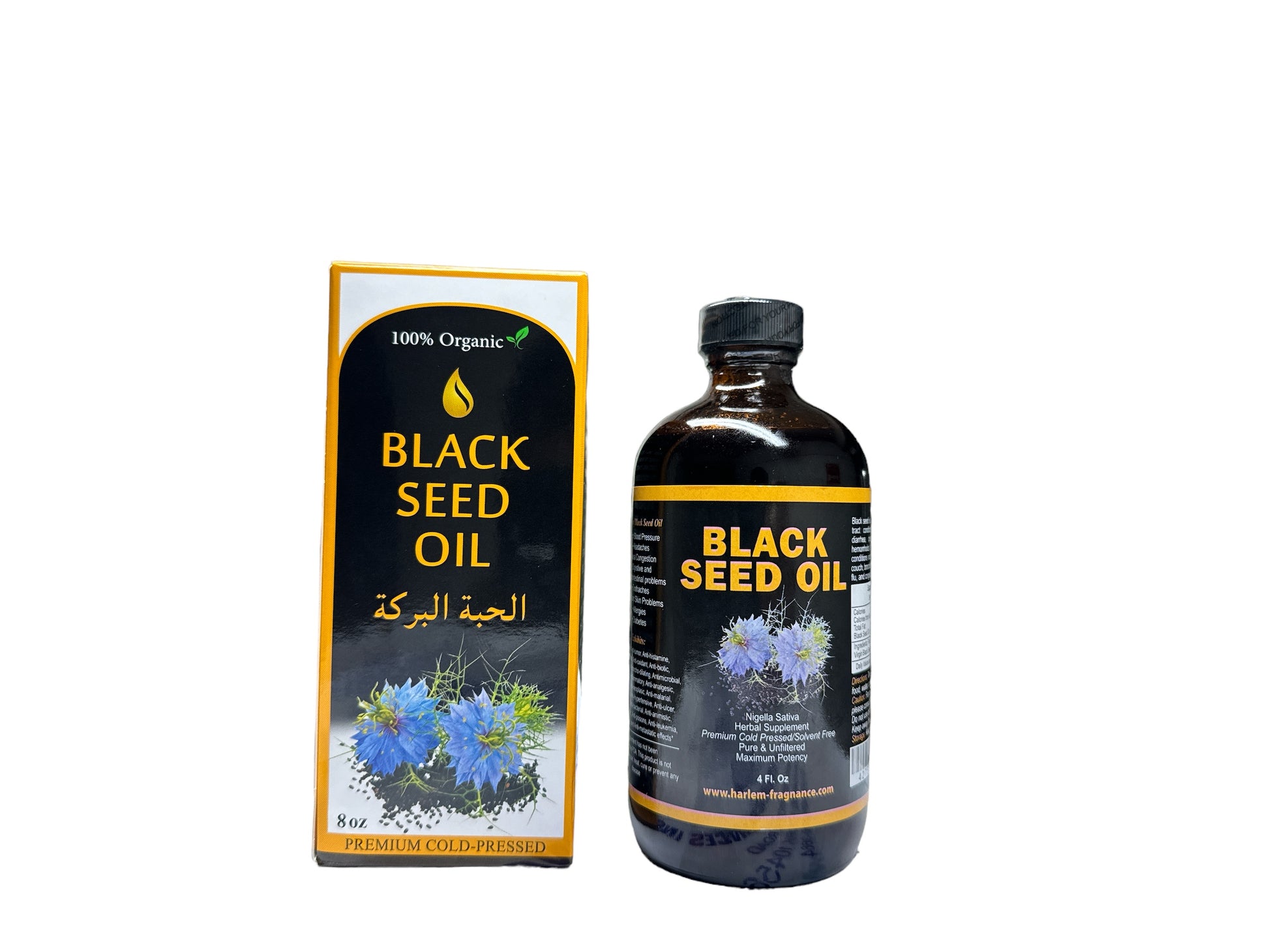 Pure 100 % Organic Natural Black seed Oil - 8 oz image