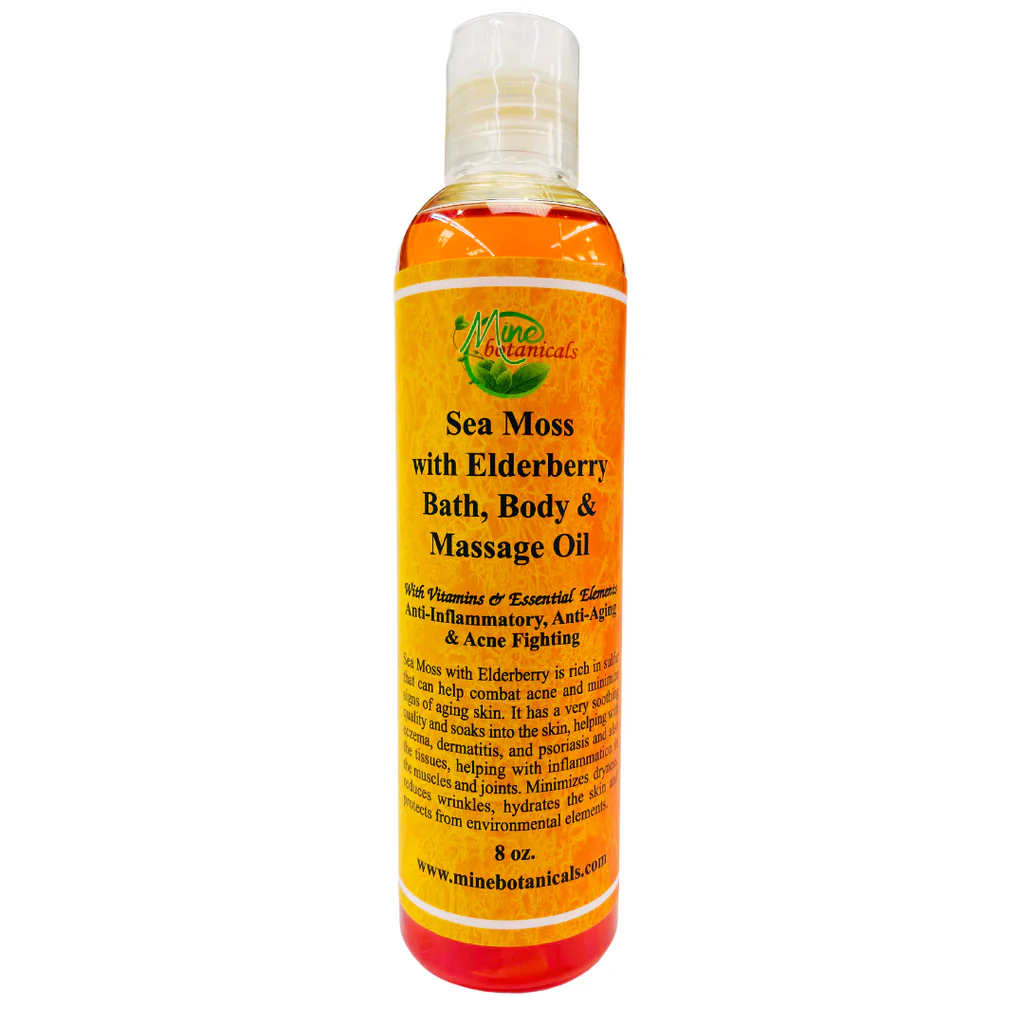 Sea Moss With Elderberry Bath,Body &amp; Massage Oil image 0